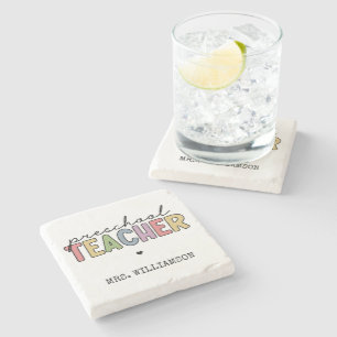 Dessous-de-verre En Pierre Cadeaux personnalisés de l'enseignant préscolair
