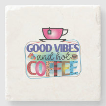 Café Art Good Vibes Et Café Chaud