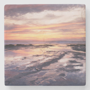 Dessous-de-verre En Pierre Californie, San Diego, Sunset Cliffs, Sunset 1