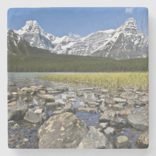 Dessous-de-verre En Pierre Canada, Alberta, montagnes Rocheuses, Banff Nation