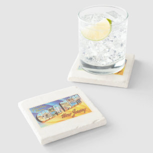 Dessous-de-verre En Pierre Cape May New Jersey NJ Vintage voyage Carte postal