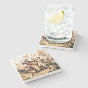 Dessous-de-verre En Pierre Capture, Barbe noire pirate, Revenge de la reine A