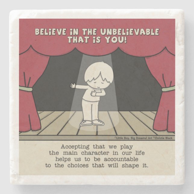 Dessous-de-verre En Pierre Caractère principal (Devant)