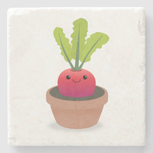 Dessous-de-verre En Pierre Caractère Radish