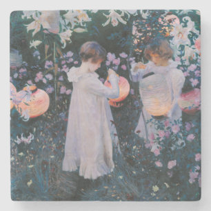 Dessous-de-verre En Pierre Carnation Lily Lily Rose John Singer Sargent Art