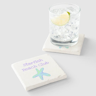 Dessous-de-verre En Pierre Carré Starfish Beach Club
