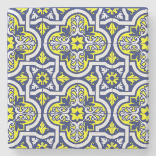 Dessous-de-verre En Pierre Carreau de céramique européen antique imprimé