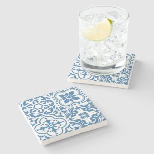 Dessous-de-verre En Pierre Carreaux bleu portugais 2