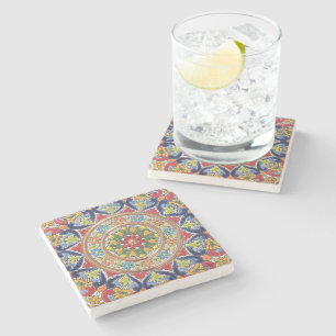 Dessous-de-verre En Pierre Carrelage espagnol Vintage personnalisable