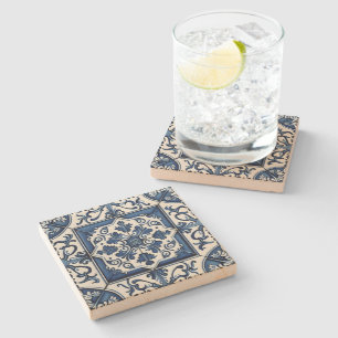 Dessous-de-verre En Pierre Carrelage méditerranéen, Portugais, Azulejo, Majol