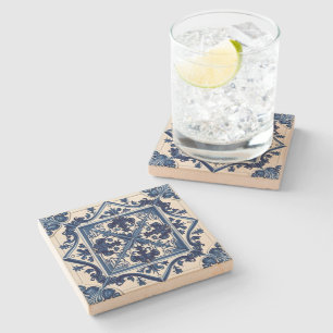 Dessous-de-verre En Pierre Carrelage méditerranéen, Portugais, Azulejo, Majol