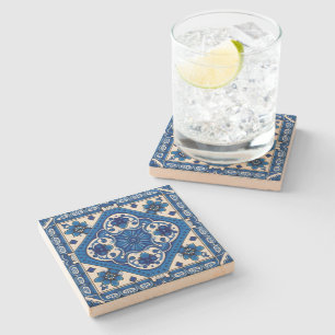 Dessous-de-verre En Pierre Carrelage méditerranéen, Portugais, Azulejo, Majol