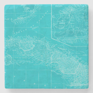 Dessous-de-verre En Pierre Carte Blue Cuba