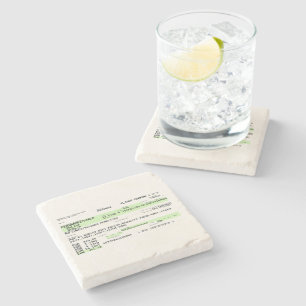 Dessous-de-verre En Pierre Carte d'embarquement - Rétro