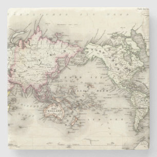 Dessous-de-verre En Pierre Carte du monde