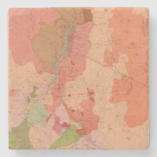 Dessous-de-verre En Pierre Carte géologique du secteur de Washoe