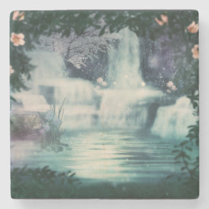 Dessous-de-verre En Pierre Cascade Imaginaire