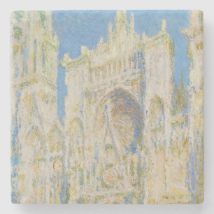 Dessous-de-verre En Pierre Cathédrale de Rouen, Portail, Lumière du matin de 