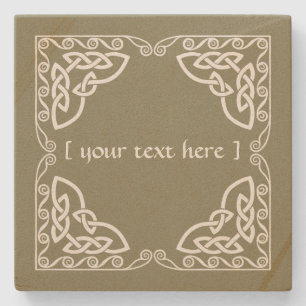 Dessous-de-verre En Pierre Celtic Knot Tribal Design Version claire de la fro