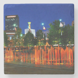 Dessous-de-verre En Pierre Centennial Park Fountain, Atlanta, Géorgie, Dessou
