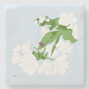 Dessous-de-verre En Pierre Cerisier en fleur