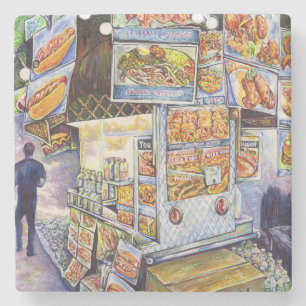 Dessous-de-verre En Pierre Charge de travail artistique extraordinaire