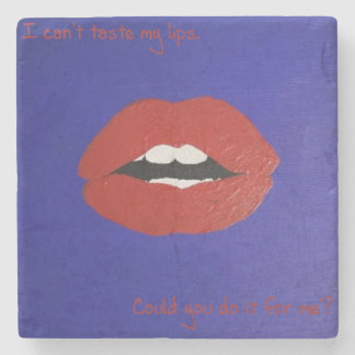 Dessous-de-verre En Pierre Cheesy Lines for Valentine's Coaster