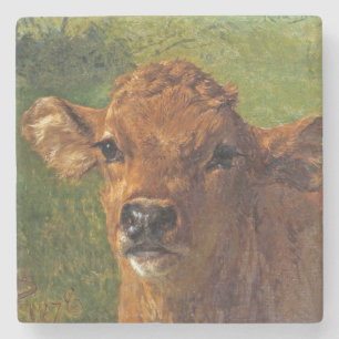 Dessous-de-verre En Pierre Chef d'un veau (par Rosa Bonheur)
