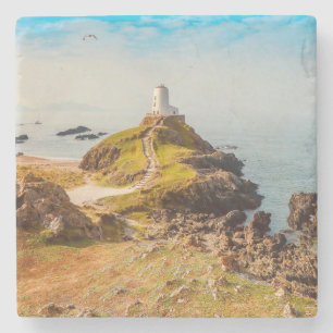 Dessous-de-verre En Pierre Chemin Vers Le Phare