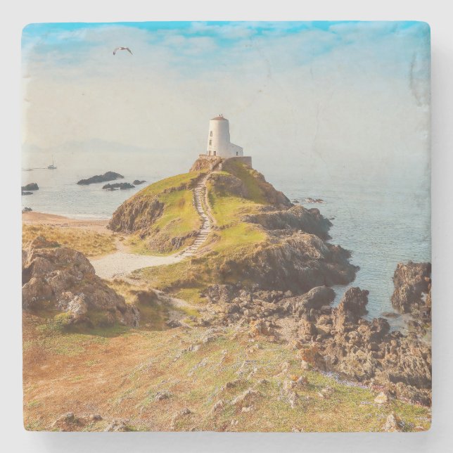 Dessous-de-verre En Pierre Chemin Vers Le Phare (Devant)