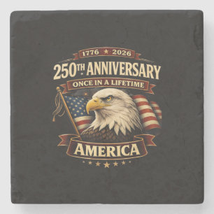 Dessous-de-verre En Pierre Chemise 250e anniversaire USA 250e Amérique
