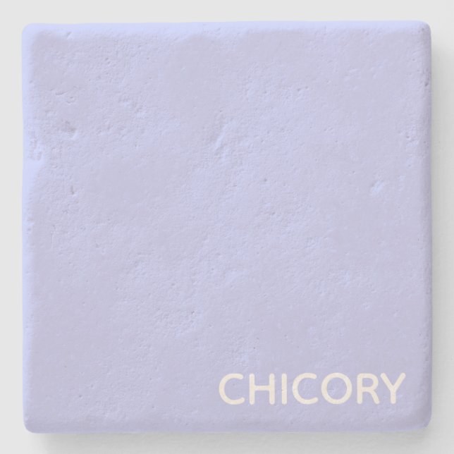 Dessous-de-verre En Pierre Chicory flower blue color (Devant)