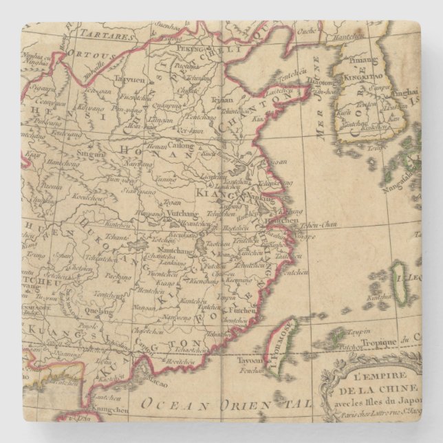 Dessous-de-verre En Pierre Chine, Japon (Devant)