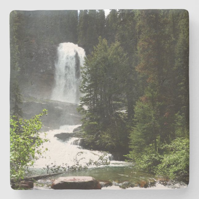 Dessous-de-verre En Pierre Chutes de Virginie au parc national Glacier (Devant)