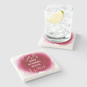 Dessous-de-verre En Pierre Citation élégante de l'amateur de vin en Bourgogne