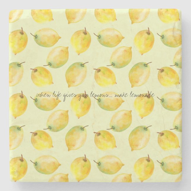 Dessous-de-verre En Pierre Citrons (Devant)