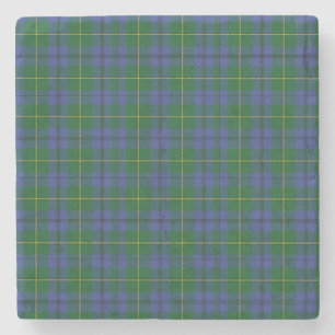 Dessous-de-verre En Pierre Clan Johnston Tartan Plaid Stone Dessous de verre