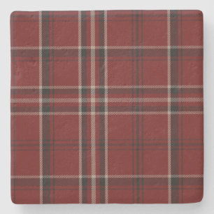 Dessous-de-verre En Pierre Clan Lougheed Tartan Plaid Dessous de verre en pie