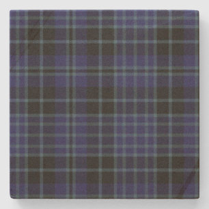 Dessous-de-verre En Pierre Clark Clan Tartan Plaid Dessous de verre en pierre