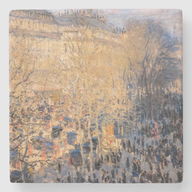 Dessous-de-verre En Pierre Claude Monet - Boulevard des Capucines à Paris (Devant)