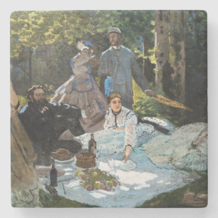 Dessous-de-verre En Pierre Claude Monet - Déjeuner sur l'herbe, panneau droit