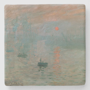 Dessous-de-verre En Pierre Claude Monet Impression Soleil levant (soleil leva