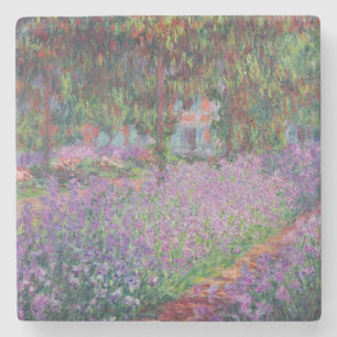 Dessous-de-verre En Pierre Claude Monet  Le jardin de l'artiste à Giverny