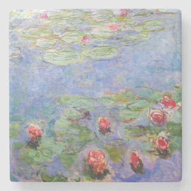 Dessous-de-verre En Pierre Claude Monet's Water Lilies (Devant)