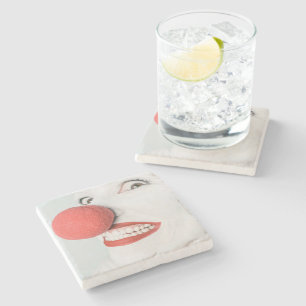 Dessous-de-verre En Pierre Clown rouge de nez