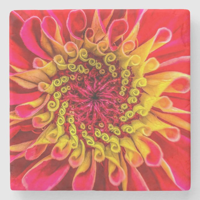 Dessous-de-verre En Pierre Coaster, floral design (Devant)