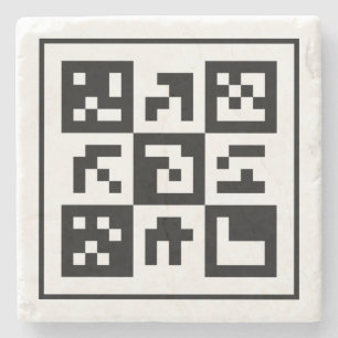Dessous-de-verre En Pierre code qr