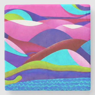 Dessous-de-verre En Pierre Coloré Ocean Hills