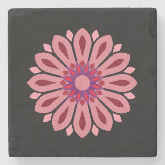 DESSOUS-DE-VERRE EN PIERRE COLORFULL MODERN FLOWER GIFT DAUGHTER SISTER MOM