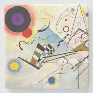 Dessous-de-verre En Pierre Composition 8 de Kandinsky
